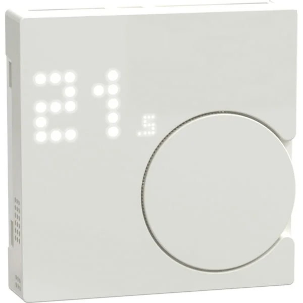 Merten Raumtemperaturregler Modul Thermostat System M Wiser Typ MEG5779-0319 (weiß (glänzend), Retail)