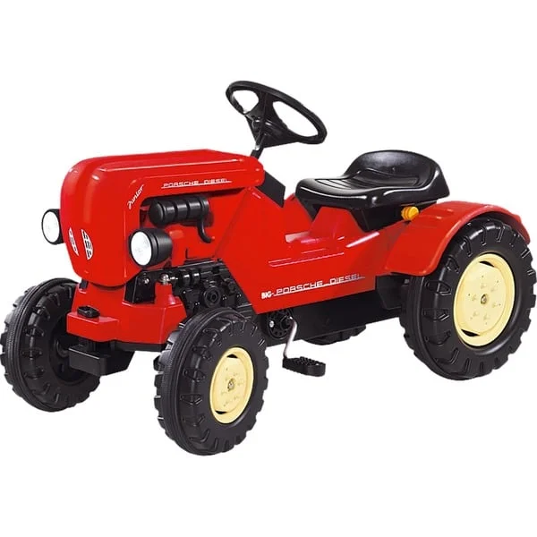 BIG Traktor Porsche Diesel Junior, Kinderfahrzeug (rot)