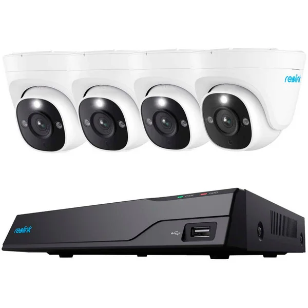 Reolink NVS8-8MD4, Set (1x NVR mit 2TB, 4x PoE Reolink 8 MP Überwachungskamera)