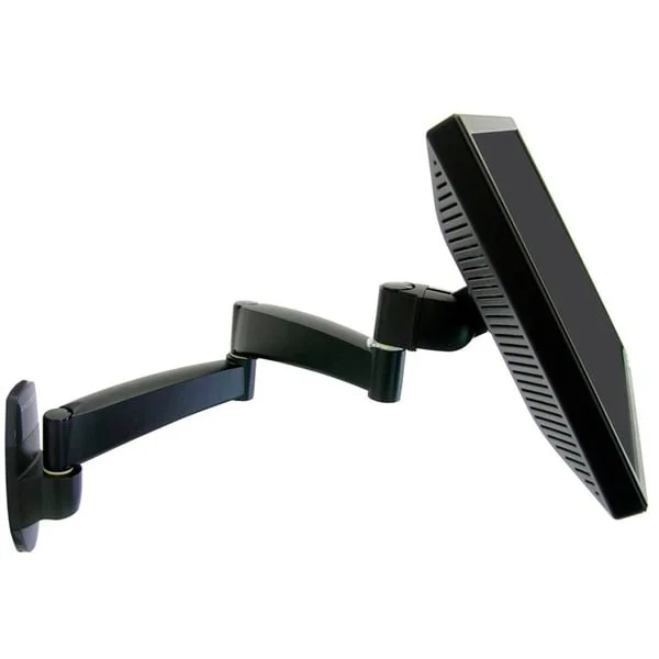 Ergotron Serie 200 Wandmontage, Monitorhalterung (schwarz, 2 Ausleger)