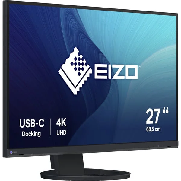 EIZO FlexScan EV2740S-BK, LED-Monitor (68.5 cm (27 Zoll), schwarz, UltraHD/4K. IPS, USB-C, HDMI, DP, USB-Hub)