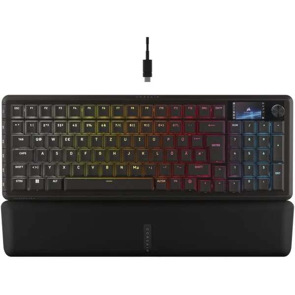 Corsair Vanguard PRO 96, Gaming-Tastatur (schwarz, DE-Layout, Corsair MGX Hyperdrive)