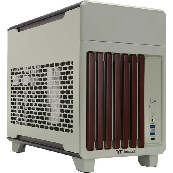Thermaltake TR100 WS Matcha Green, Tower-Gehäuse (hellgrün, Wood & Steel)