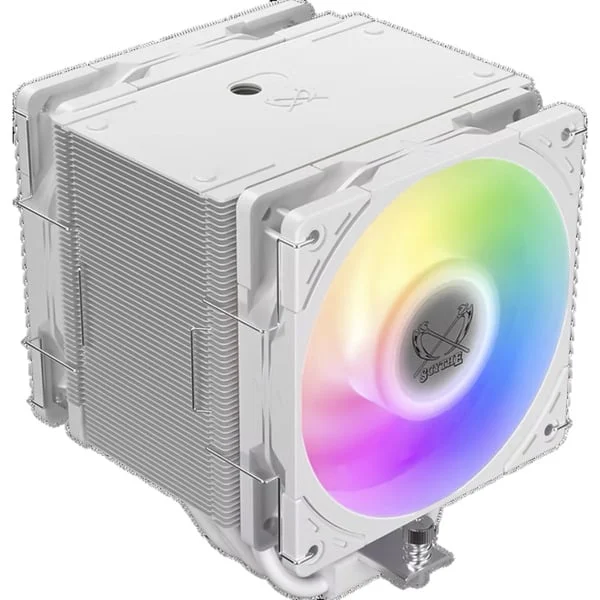 Scythe Mugen 6 Dual Fan White ARGB Edition, CPU-Kühler (weiß, 120 mm)