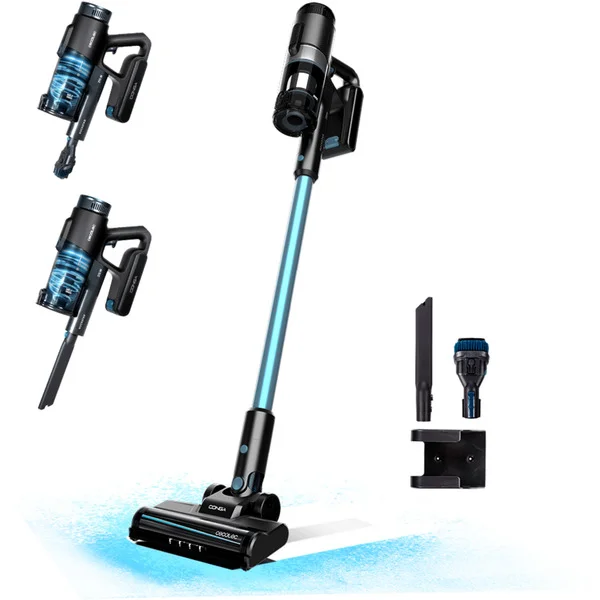 Cecotec Conga Rockstar 1500 Ray Pure, Stielstaubsauger (schwarz/blau, Conga Rockstar 1500 Ray Pure)