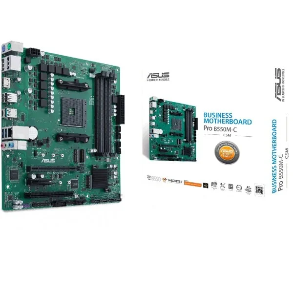 ASUS PRO B550M-C/CSM, Mainboard (grün/schwarz)