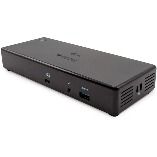 i-tec Thunderbolt3/USB-C Dual DisplayPort 4K Docking Station + Power Delivery 85W, Dockingstation (schwarz)