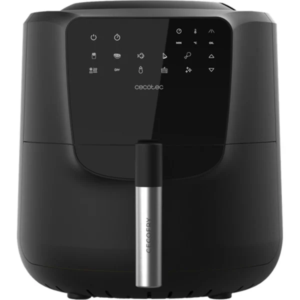 Cecotec Heißluftfritteuse CecoFry Rain (schwarz, 1.550 Watt, Korb 5,5 Liter, Öldosierer)