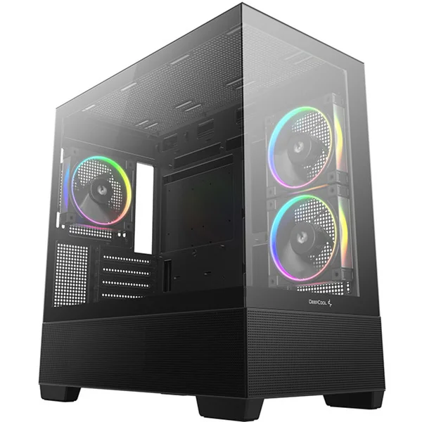 DeepCool CG380 3F, Tower-Gehäuse (schwarz, Temepered Glass x 2)