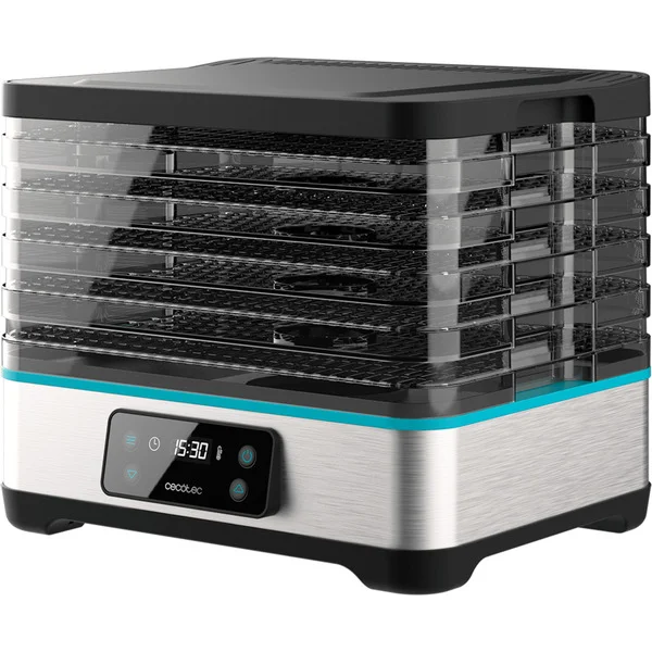 Cecotec VitaDry Pro Dörrautomat (edelstahl/transparent, 300 Watt, 5 höhenverstellbare Fächer)