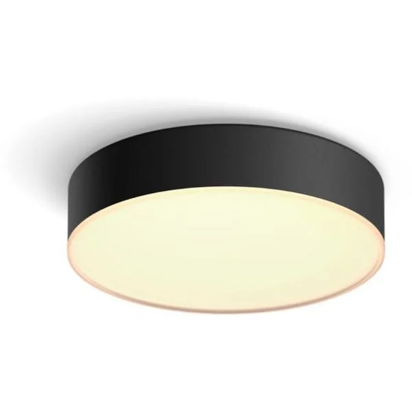 Philips HUE White Ambiance Enrave Deckenleuchte S, LED-Leuchte (schwarz, inkl. Dimmschalter)