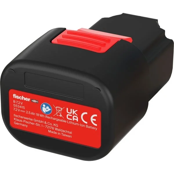 fischer Akku FGC 100-B 7,2V 2,5Ah (schwarz)