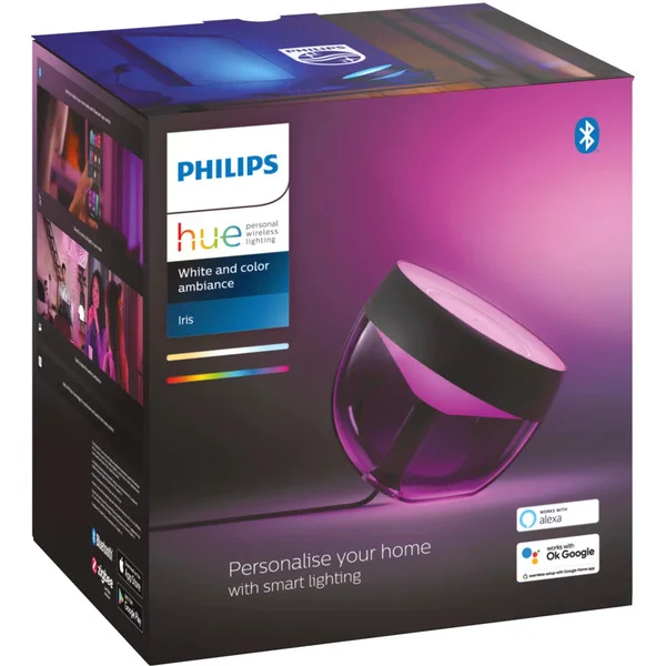 Philips HUE White & Color Ambiance Iris Tischleuchte Special Edition, LED-Leuchte (schwarz)