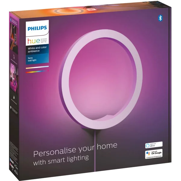 Philips HUE White & Color Ambiance Sana Wandleuchte, LED-Leuchte (weiß)