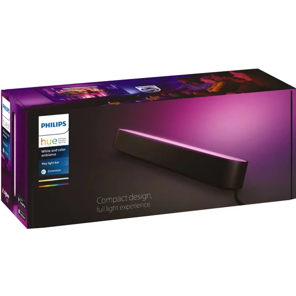 Philips HUE White & Color Ambiance Play Lightbar Erweiterung, LED-Leuchte (schwarz)
