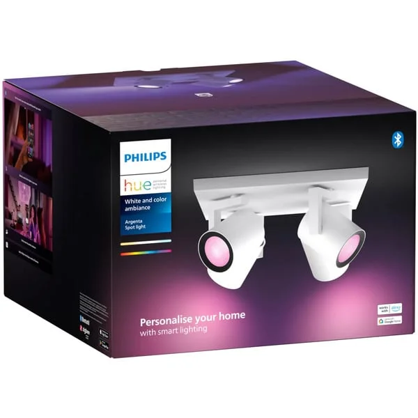 Philips HUE White & Color Ambiance Argenta 4er-Spot, LED-Leuchte (weiß)