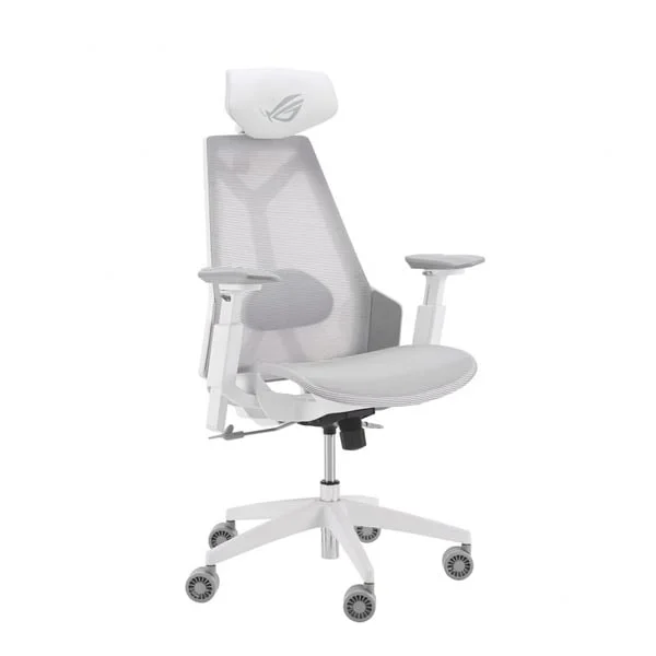 ASUS ROG Destrier Core Gaming-Stuhl white (weiß, mobile Gaming-Armstützmodus, Akustikpaneel)