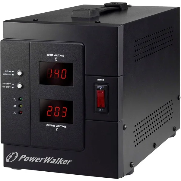 BlueWalker PowerWalker AVR 3000 SIV FR, Spannungsregler (schwarz, Spannungsregler, Output: Terminal, 1x French)