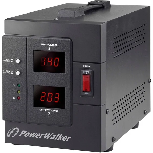 BlueWalker PowerWalker AVR 2000 SIV FR, Spannungsregler (schwarz, Spannungsregler, Output: 2x French)
