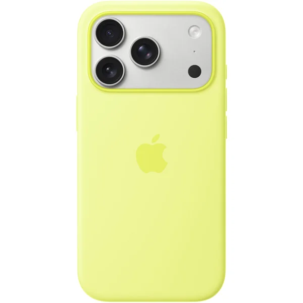 Apple Silikon Case mit MagSafe, Handyhülle (neon-gelb, iPhone 17 Pro )