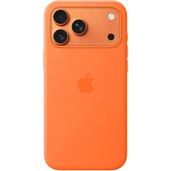 Apple Silikon Case mit MagSafe, Handyhülle (orange, iPhone 17 Pro Max)
