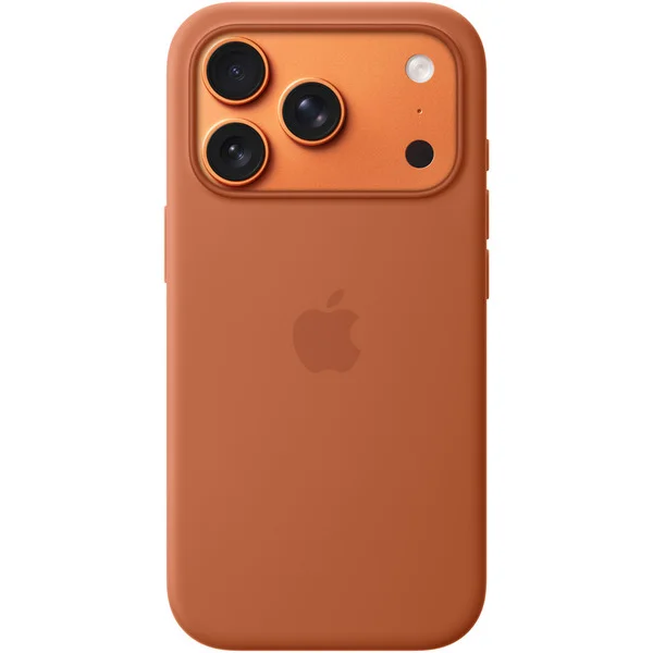 Apple Silikon Case mit MagSafe, Handyhülle (braun, iPhone 17 Pro)