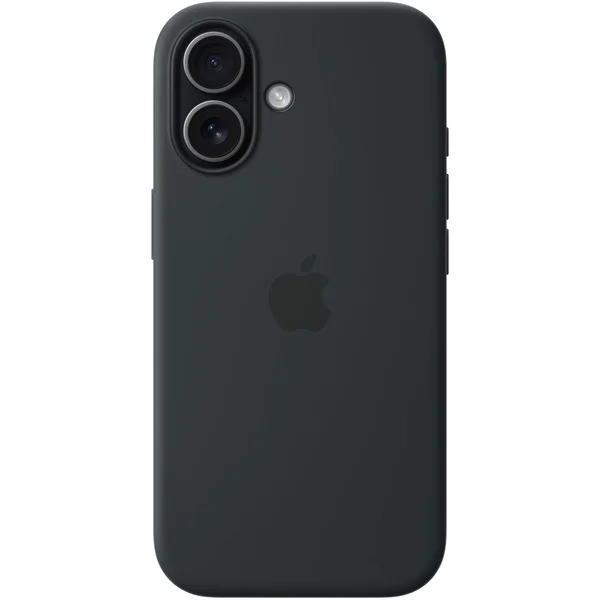 Apple Silikon Case mit MagSafe, Handyhülle (schwarz, iPhone 17)