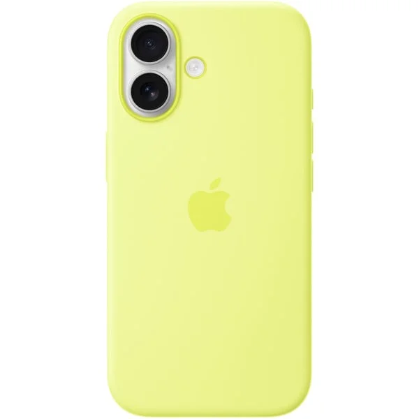 Apple Silikon Case mit MagSafe, Handyhülle (neon-gelb, iPhone 17)
