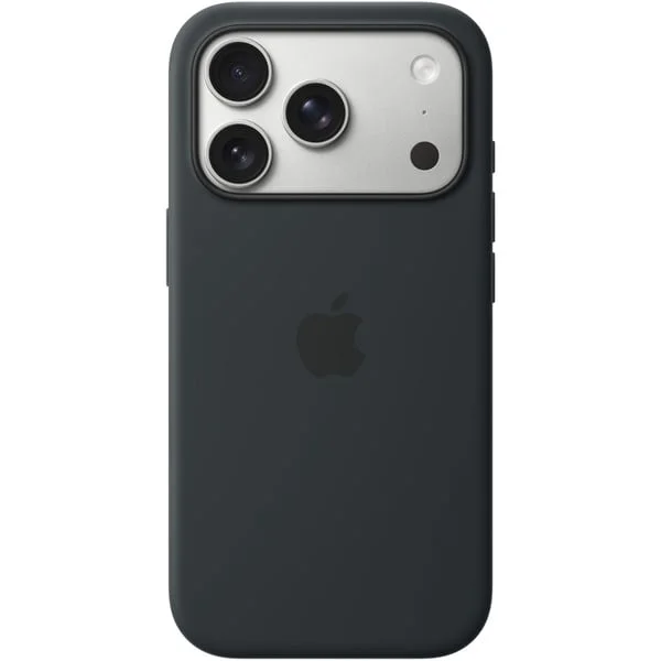 Apple Silikon Case mit MagSafe, Handyhülle (schwarz, iPhone 17 Pro)