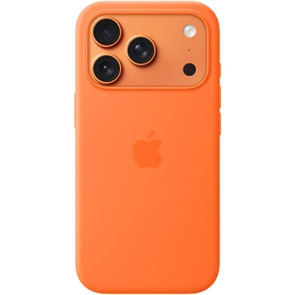 Apple Silikon Case mit MagSafe, Handyhülle (orange, iPhone 17 Pro)