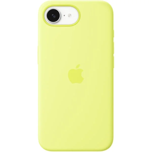 Apple Silikon Case, Handyhülle (neon-gelb, iPhone 16e)