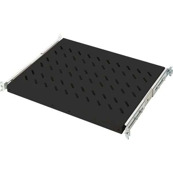 Digitus Fachboden ausziehbar 600mm 1HE (schwarz)
