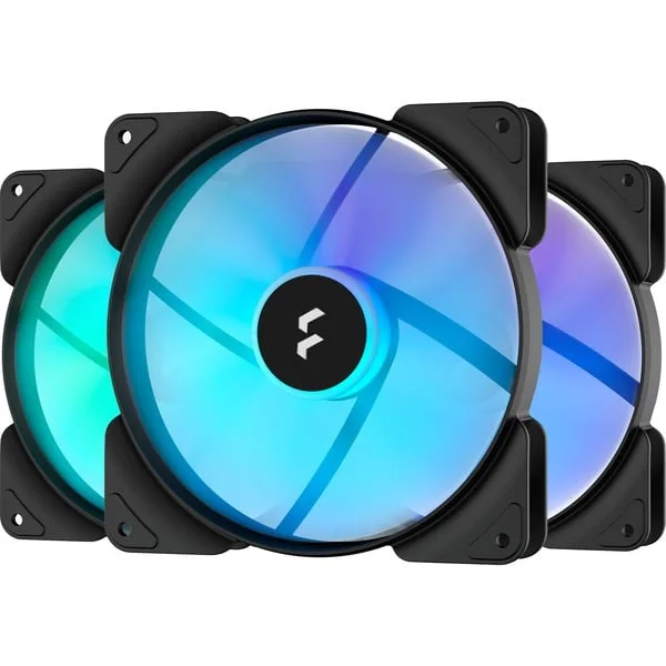 Fractal Design Aspect 14 RGB PWM Black Frame 3er, Gehäuselüfter (schwarz/weiß, 3er Pack, 140 mm)