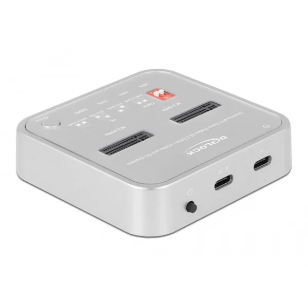 DeLOCK USB 3.0 Docking- und Klonstation M.2 NVMe/M.2 SATA/SD, Dockingstation (M.2 SSD, SD Card)