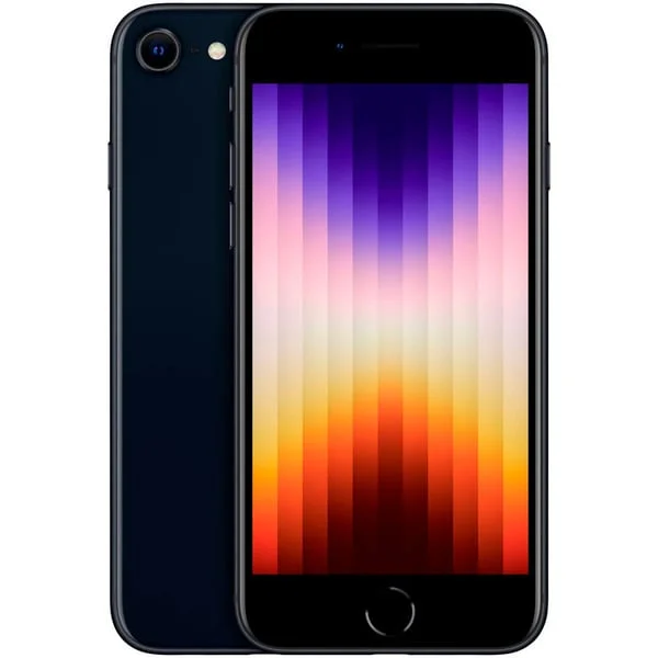 Apple iPhone SE 3. Generation (2022) 64GB Generalüberholt, Handy (Mitternacht, iOS)