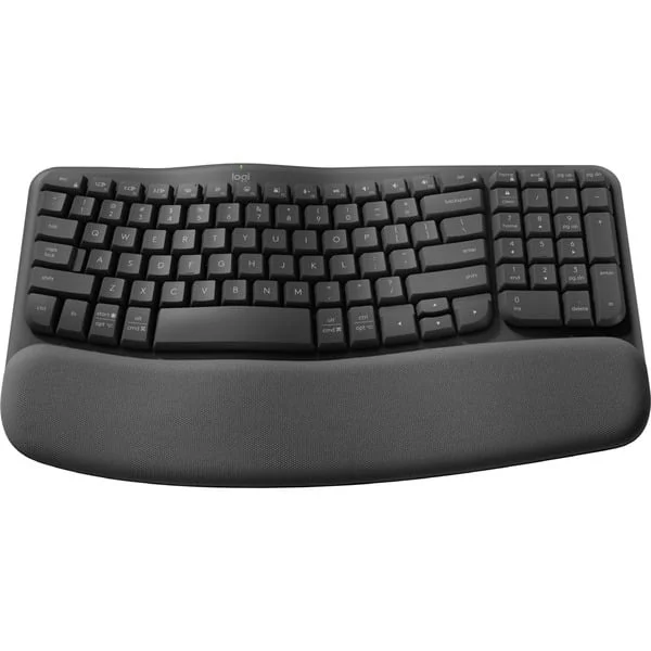 Logitech Wave Keys for Business, Tastatur (schwarz, DE-Layout, Logi Bolt, Bluetooth, für Windows/macOS/ChromeOS/Android/Linux)