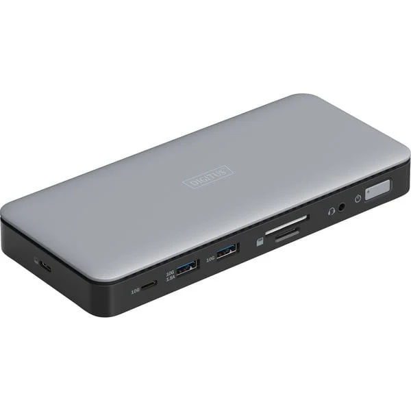Digitus 11 Port USB-C Dockingstation (grau/schwarz)