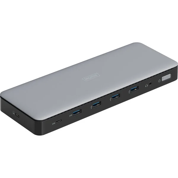 Digitus 13 Port USB-C Docking Station, Dockingstation (grau/schwarz)