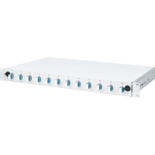 Digitus LWL Spleißbox, bestückt, LC, OS2 (grau)