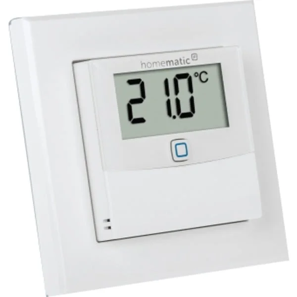 Homematic IP Smart Home Temperatur & Luftfeuchtigkeitssensor mit Display (HmIP-STHD) (weiß)