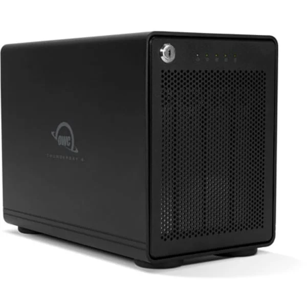 OWC ThunderBay 4 - RAID 5, Laufwerksgehäuse (schwarz, 4-Bay Storage Enclosure mit Dual Thunderbolt 3 Ports)