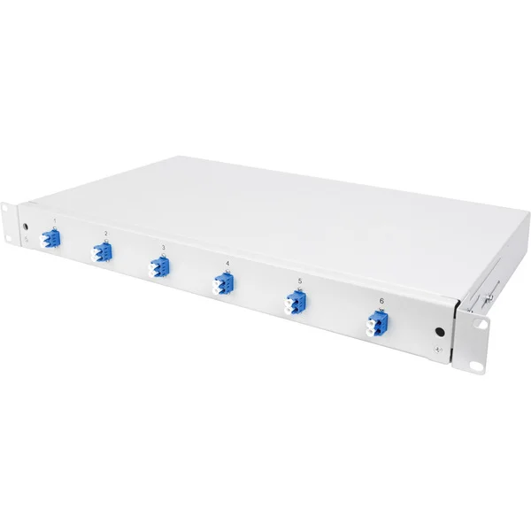 Digitus LWL Spleißbox, bestückt, LC, OS2 (grau)
