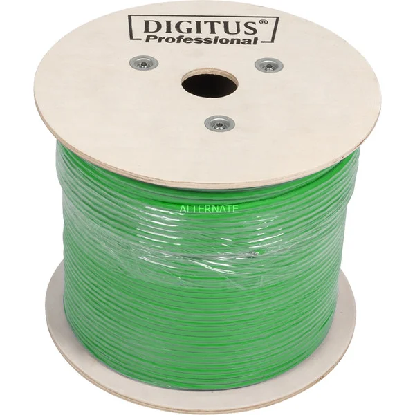 Digitus Professional Cat.8.2 S/FTP Verlegekabel simplex, Dca (grün, 500 Meter Trommel)