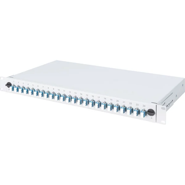 Digitus LWL-Spleißbox, bestückt, 6x LC-APC DX, OS2 (grau)