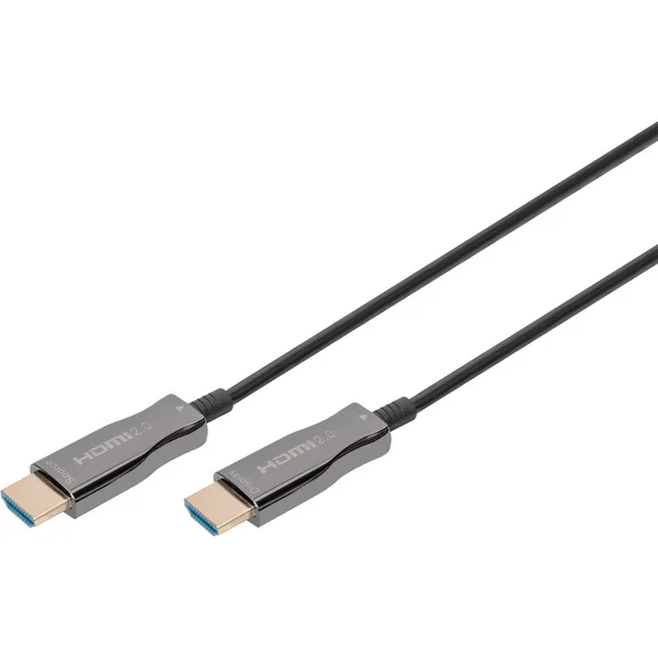 Digitus HDMI AOC Hybrid Glasfaserkabel, UHD 4K (schwarz, 30 Meter)
