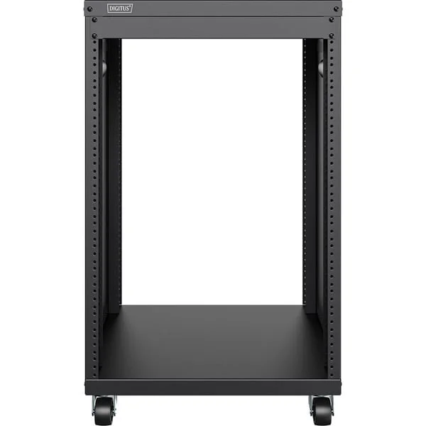 Digitus Universal 19-Zoll Equipment Rack mit Rollen, Rack, Server-Gehäuse (schwarz, 16 Höheneinheiten)