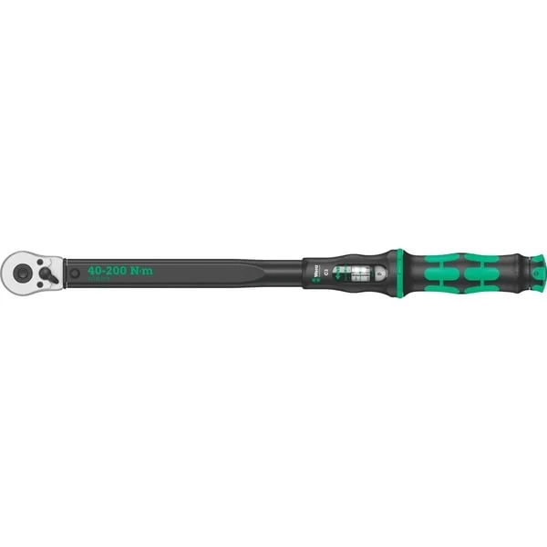 Wera Drehmomentschlüssel mit Umschaltknarre Click-Torque C 3 (schwarz/grün, Abtrieb 1/2")