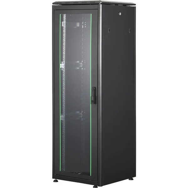 Digitus Netzwerkschrank Unique Serie - 600x600 mm (BxT), IT-Schrank (schwarz, 36 Höheneinheiten)