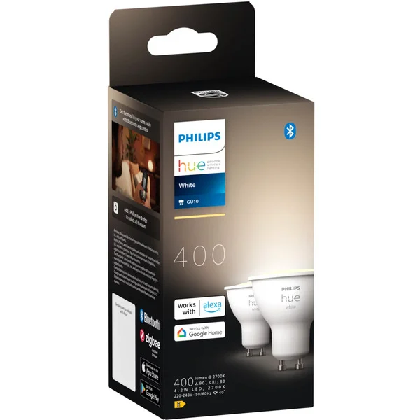 Philips HUE White GU10 Smarter Sport Doppelpack 400 lm, LED-Lampe