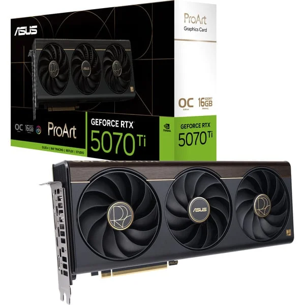 ASUS GeForce RTX 5070 Ti ProArt OC Edition, Grafikkarte (DLSS 5, 2x DisplayPort, 1x HDMI 2.1, 1x USB-C)